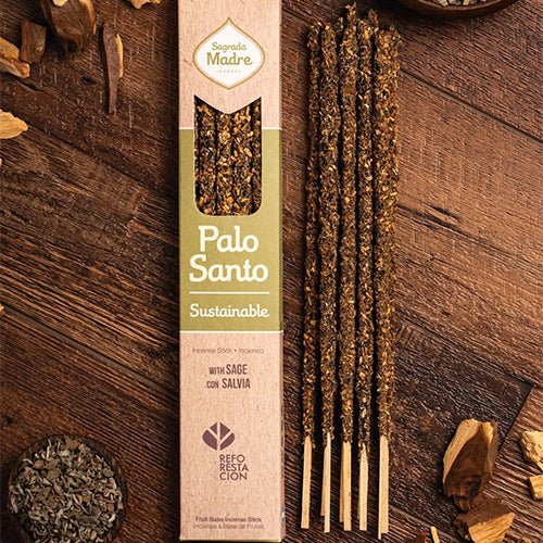 Incenso naturale Palo Santo Salvia Bianca sagrada madre